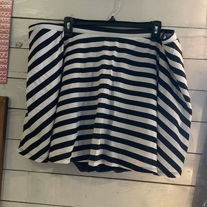 Black and White Swim Skirt